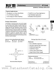RF2046PCBA datasheet pdf RF Micro Devices