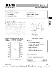 RF2317PCBA datasheet pdf RF Micro Devices