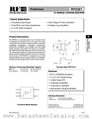 RF2321 datasheet pdf RF Micro Devices