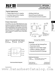 RF2324 datasheet pdf RF Micro Devices