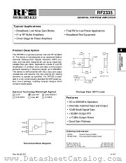 RF2335 datasheet pdf RF Micro Devices