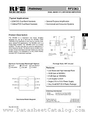 RF2363 datasheet pdf RF Micro Devices