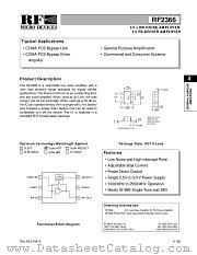 RF2366PCBA-PCS datasheet pdf RF Micro Devices