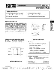 RF2367 datasheet pdf RF Micro Devices