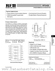 RF2420 datasheet pdf RF Micro Devices