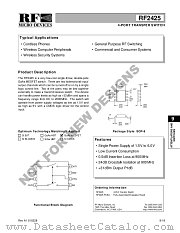 RF2425 datasheet pdf RF Micro Devices