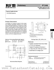 RF2690 datasheet pdf RF Micro Devices