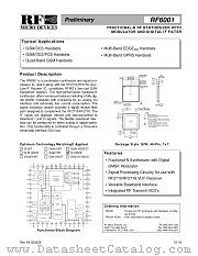 RF6001PCBA datasheet pdf RF Micro Devices