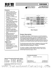SIW3000 datasheet pdf RF Micro Devices