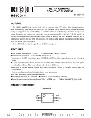 RS5C314 datasheet pdf Ricoh