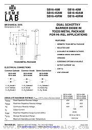SB16-45M datasheet pdf SemeLAB