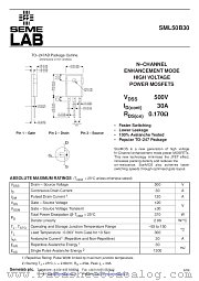 SML50B30 datasheet pdf SemeLAB