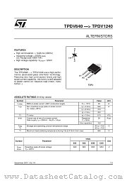 TPDV840 datasheet pdf SGS Thomson Microelectronics