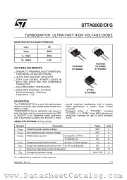 STTA806DI datasheet pdf SGS Thomson Microelectronics