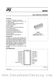 M5481B7 datasheet pdf SGS Thomson Microelectronics