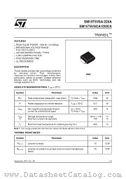 SM15T10A datasheet pdf SGS Thomson Microelectronics