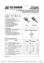 STP32N06LFI datasheet pdf SGS Thomson Microelectronics