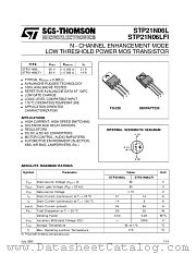 STP21N06L datasheet pdf SGS Thomson Microelectronics
