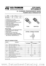 STP15N05LFI datasheet pdf SGS Thomson Microelectronics
