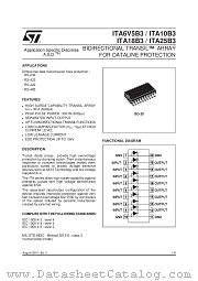 ITA25B3 datasheet pdf SGS Thomson Microelectronics