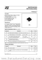 SM15T6V220A datasheet pdf SGS Thomson Microelectronics