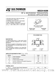 MSC81450M datasheet pdf SGS Thomson Microelectronics