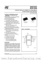 M29F400T datasheet pdf SGS Thomson Microelectronics