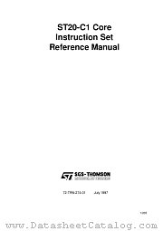 ST20-C1 datasheet pdf SGS Thomson Microelectronics