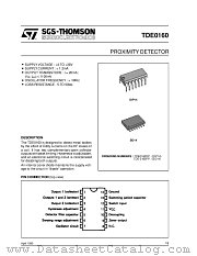 TDE0160 datasheet pdf SGS Thomson Microelectronics