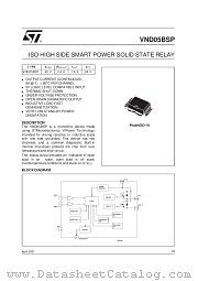 VND05BSP datasheet pdf SGS Thomson Microelectronics