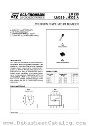 LM335A datasheet pdf SGS Thomson Microelectronics