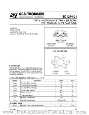 SD1274-01 datasheet pdf SGS Thomson Microelectronics