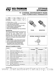 STP3NA80FI datasheet pdf SGS Thomson Microelectronics