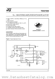 TDA7269 datasheet pdf SGS Thomson Microelectronics