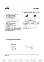 74V1G02 datasheet pdf SGS Thomson Microelectronics