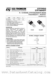 STP7NB40 datasheet pdf SGS Thomson Microelectronics
