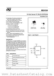M24164 datasheet pdf SGS Thomson Microelectronics