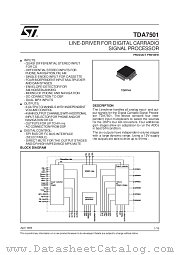 TDA7501 datasheet pdf SGS Thomson Microelectronics