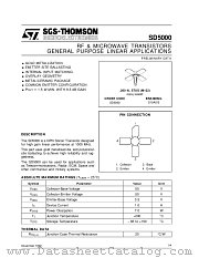 SD5000 datasheet pdf SGS Thomson Microelectronics