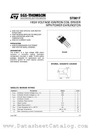ST901T datasheet pdf SGS Thomson Microelectronics