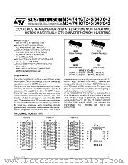 M74HCT245 datasheet pdf SGS Thomson Microelectronics