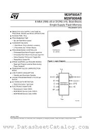 M29F800AB datasheet pdf SGS Thomson Microelectronics