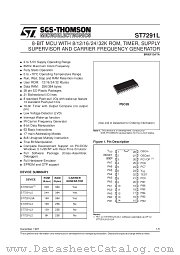 ST7291L datasheet pdf SGS Thomson Microelectronics