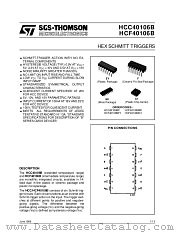 HCF40106B datasheet pdf SGS Thomson Microelectronics