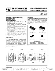 HCC4000B-4001B datasheet pdf SGS Thomson Microelectronics