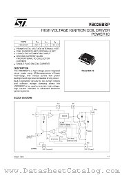 VB025BSP datasheet pdf SGS Thomson Microelectronics