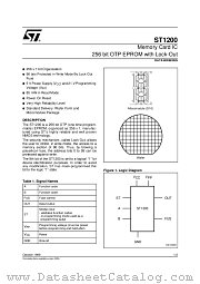 ST1200 datasheet pdf SGS Thomson Microelectronics