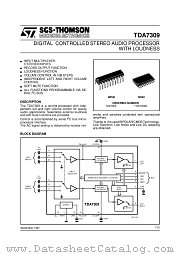 TDA7309 datasheet pdf SGS Thomson Microelectronics