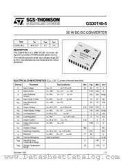 GS30T48-5 datasheet pdf SGS Thomson Microelectronics