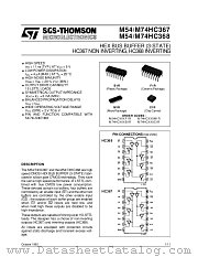 M74HC368 datasheet pdf SGS Thomson Microelectronics